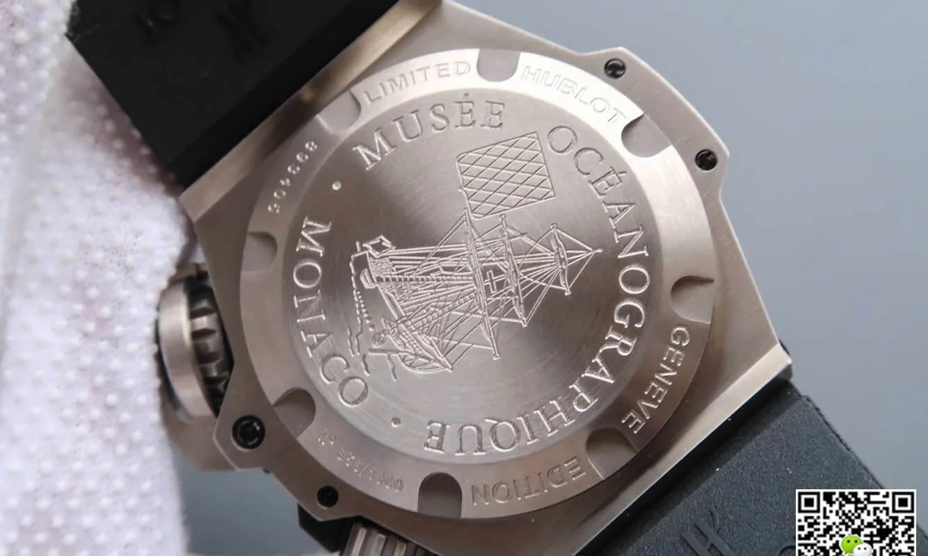 Hublot King Power Oceanographic 731.NX.1190.RX V6 Factory 1:1 Best Edition Replica Watch Black Strap